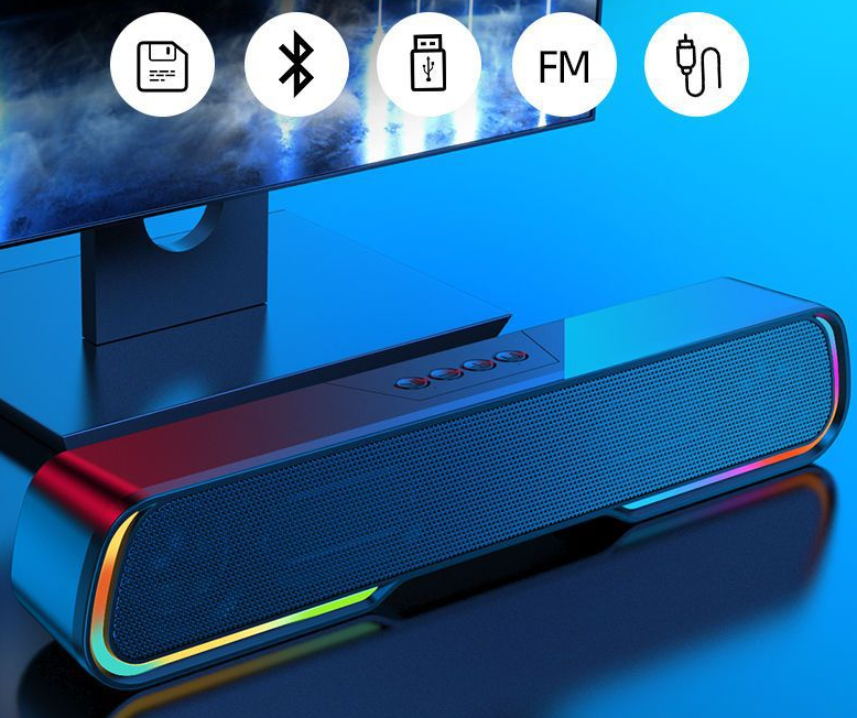 RGB Running Horse Lamp Bluetooth Speaker - Colorful Desktop Light & Audio