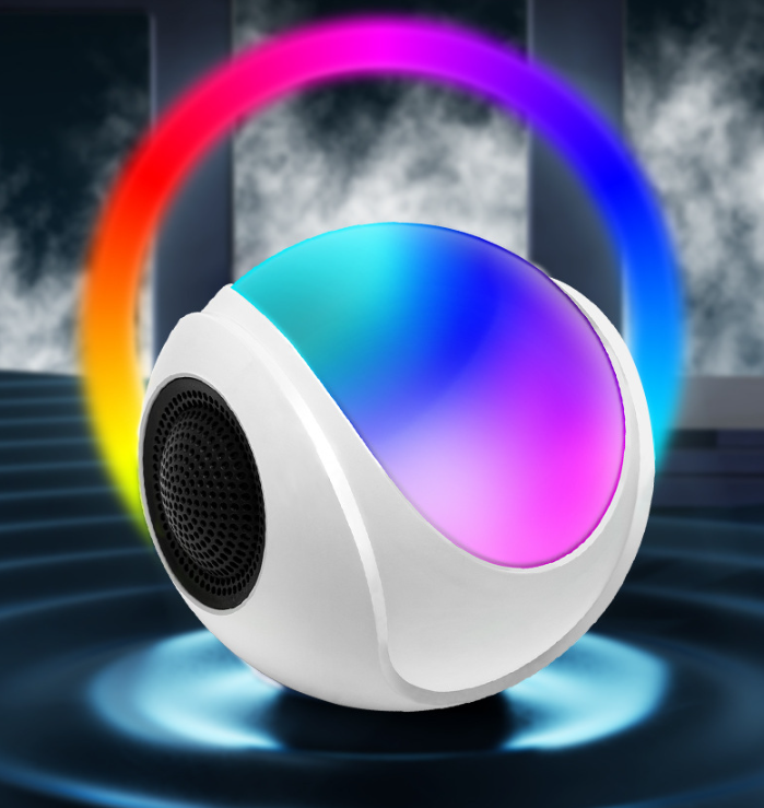 Mini Colorful Desktop Bluetooth Speaker - Portable Outdoor Audio with SD Card