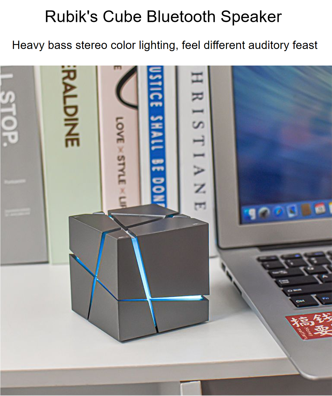 Rubik's Cube Bluetooth Speaker with German Audio Chip - Premium Sound