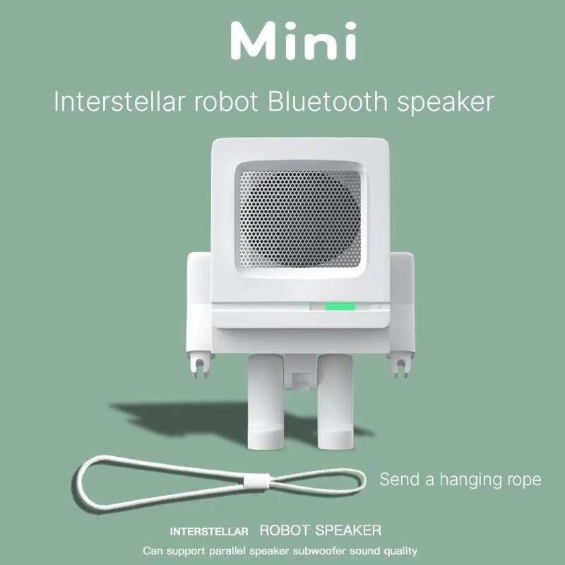 Mini Robot Bluetooth Speaker - Portable HiFi Wireless Subwoofer