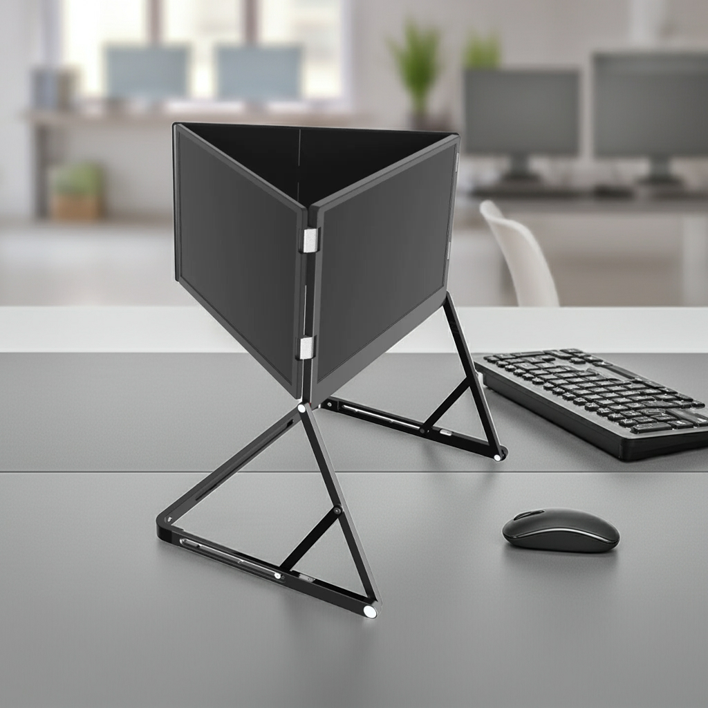 16" Triple-Fold Portable Monitor - 4K Multi-Screen Display for Laptop