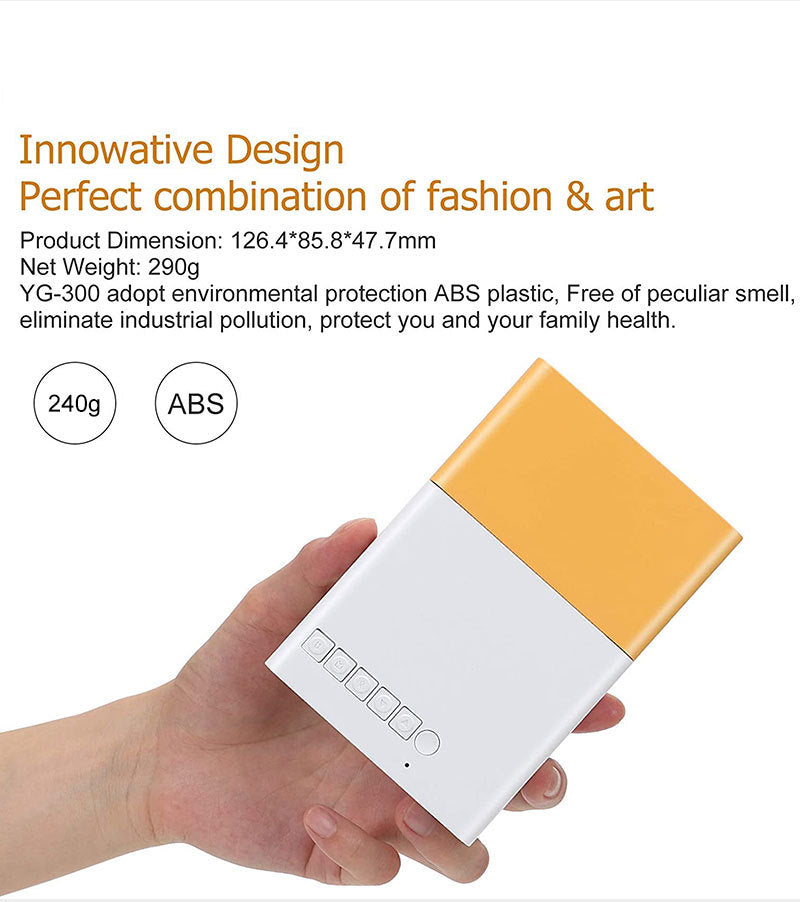 Mini Portable Projector - Wireless Screen Mirroring for Home Entertainment