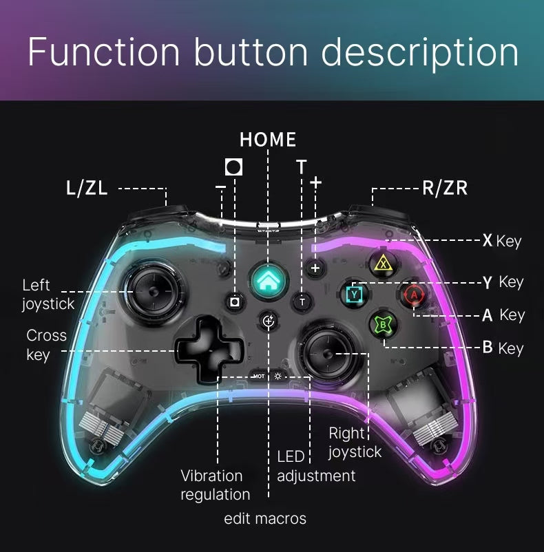 Universal Wireless Bluetooth Game Controller - Multi-Platform Gaming