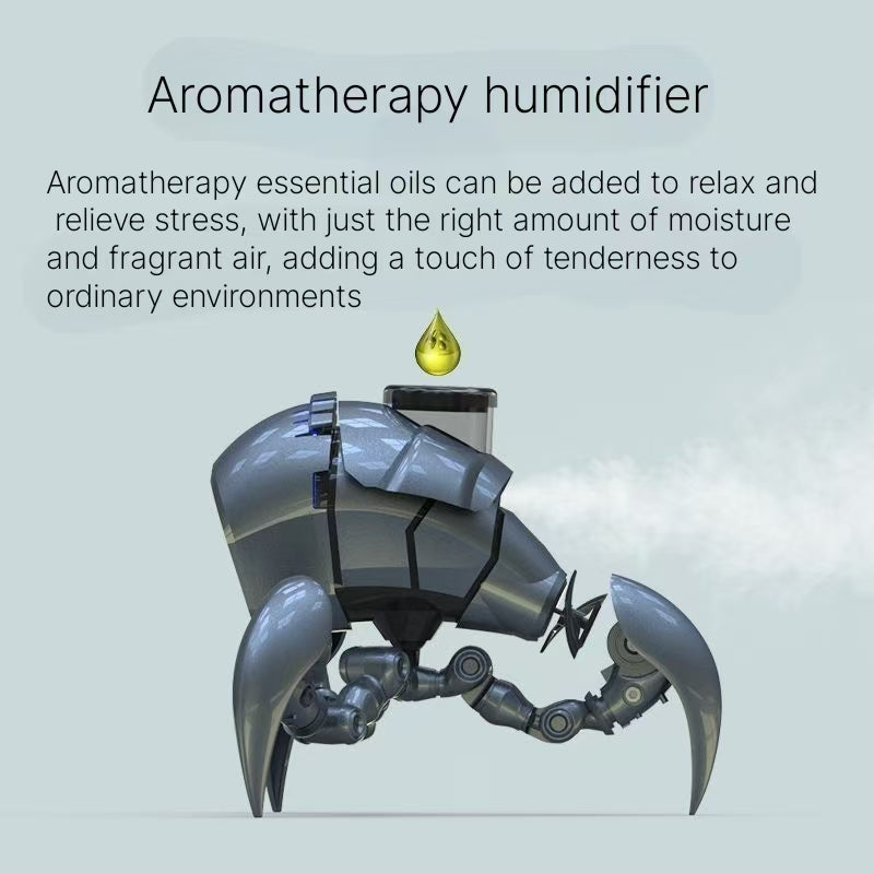 Mini Guardian Robot Bluetooth Speaker - Aromatherapy Humidifier with Night Light