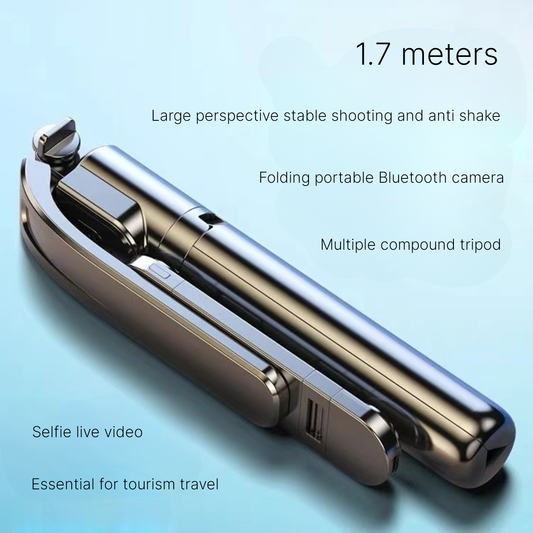 2024 Bluetooth Selfie Stick Tripod - Portable Folding Remote Control