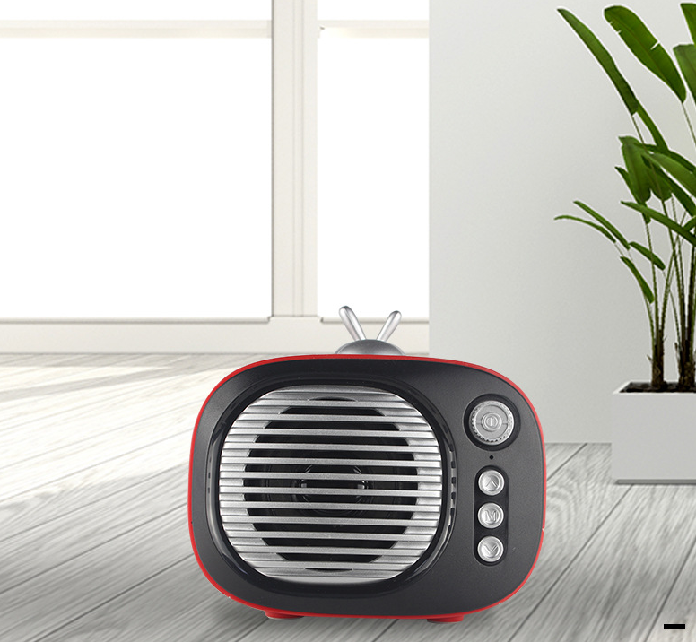 Mini Retro TV Bluetooth Speaker - Vintage Portable Wireless Audio