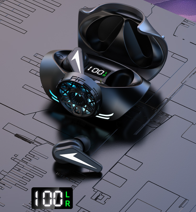 Wireless Gaming Headset Bluetooth 5.3 - Mecha Design with Low Latency