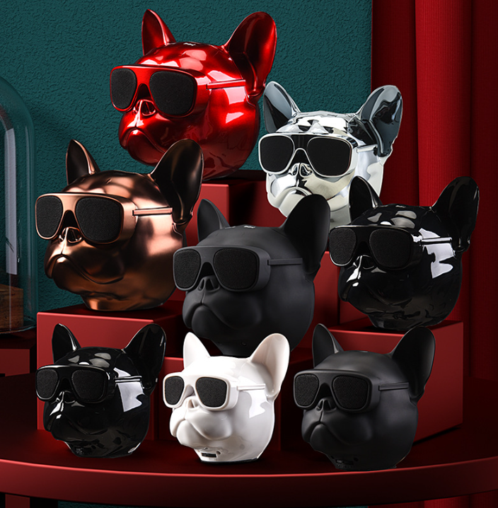 French Bulldog Bluetooth Speaker - Portable HiFi Heavy Bass Wireless Audio