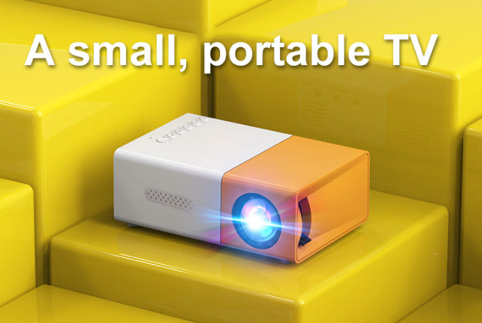 Mini Portable Projector - Wireless Screen Mirroring for Home Entertainment