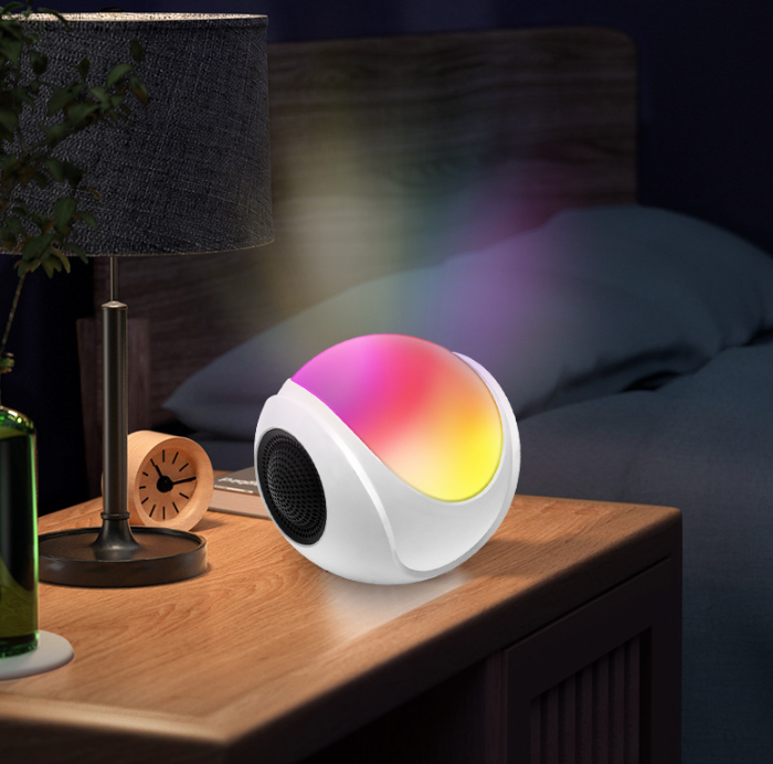 Mini Colorful Desktop Bluetooth Speaker - Portable Outdoor Audio with SD Card