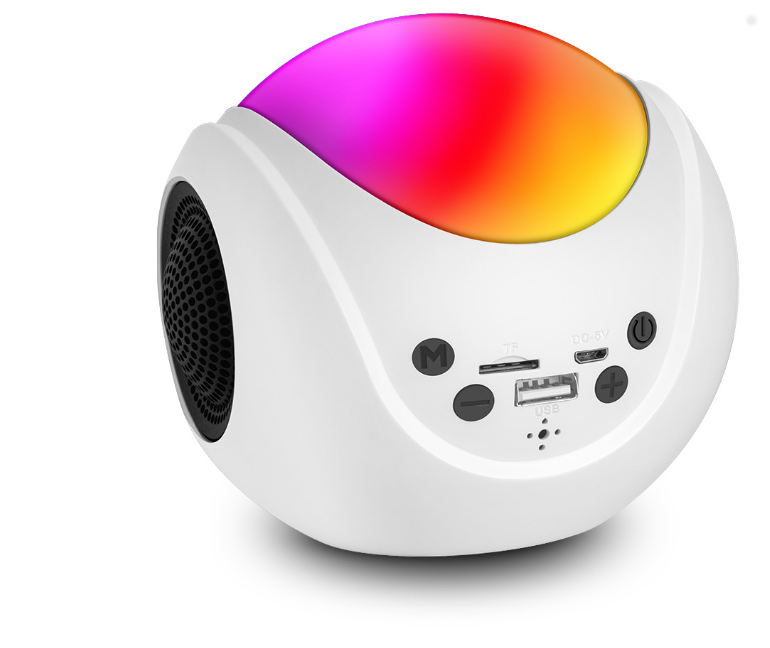 Mini Colorful Desktop Bluetooth Speaker - Portable Outdoor Audio with SD Card