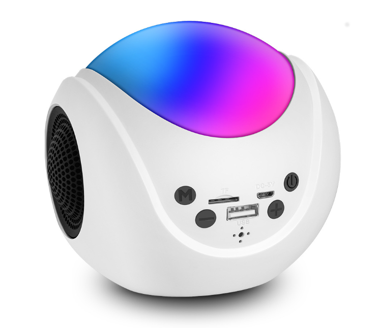 Mini Colorful Desktop Bluetooth Speaker - Portable Outdoor Audio with SD Card