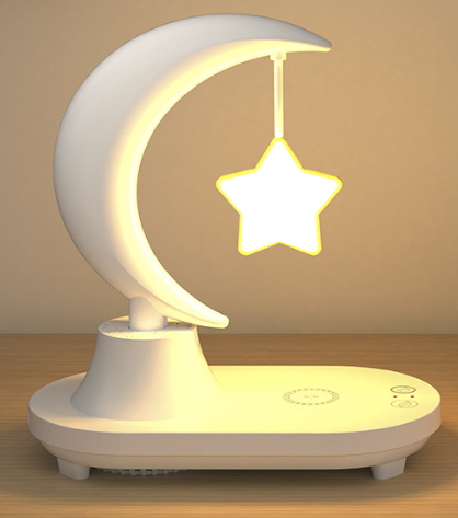 LED Bedside Lamp Bluetooth Speaker with Wireless Charging - Colorful Night Light