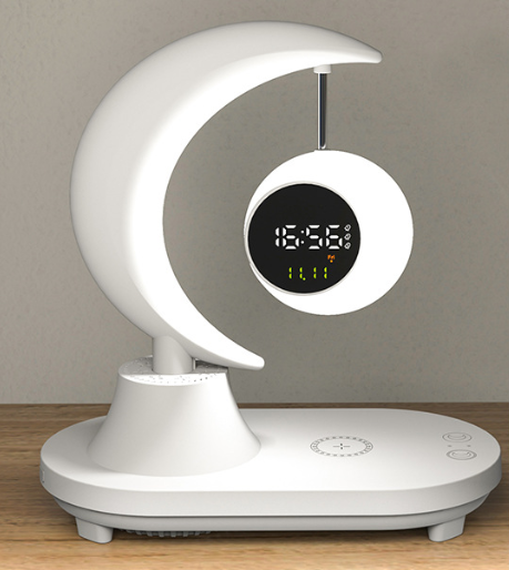Multifunctional Bluetooth Alarm Clock with Wireless Charging & Night Light