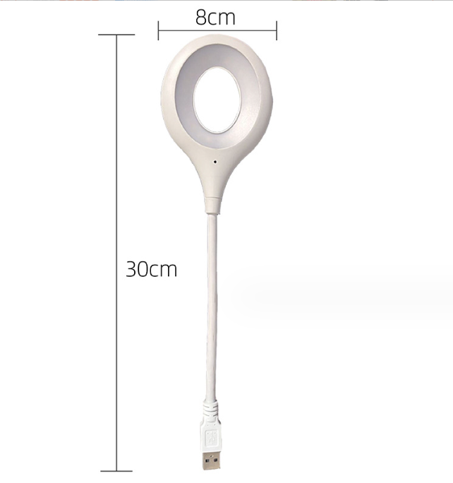 USB Smart Voice-Activated LED Night Light - Mini Portable Reading Lamp