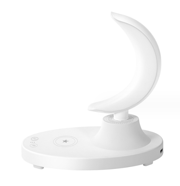 LED Smart Bluetooth Speaker with Wireless Charging - Colorful Atmosphere Light