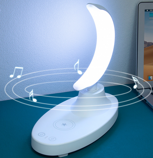 LED Smart Bluetooth Speaker with Wireless Charging - Colorful Atmosphere Light