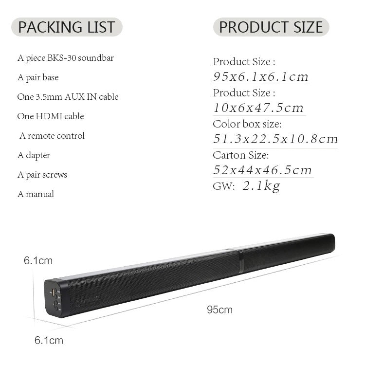 BT164 Premium Wireless Bluetooth Speaker with Remote Control - High-End Audio