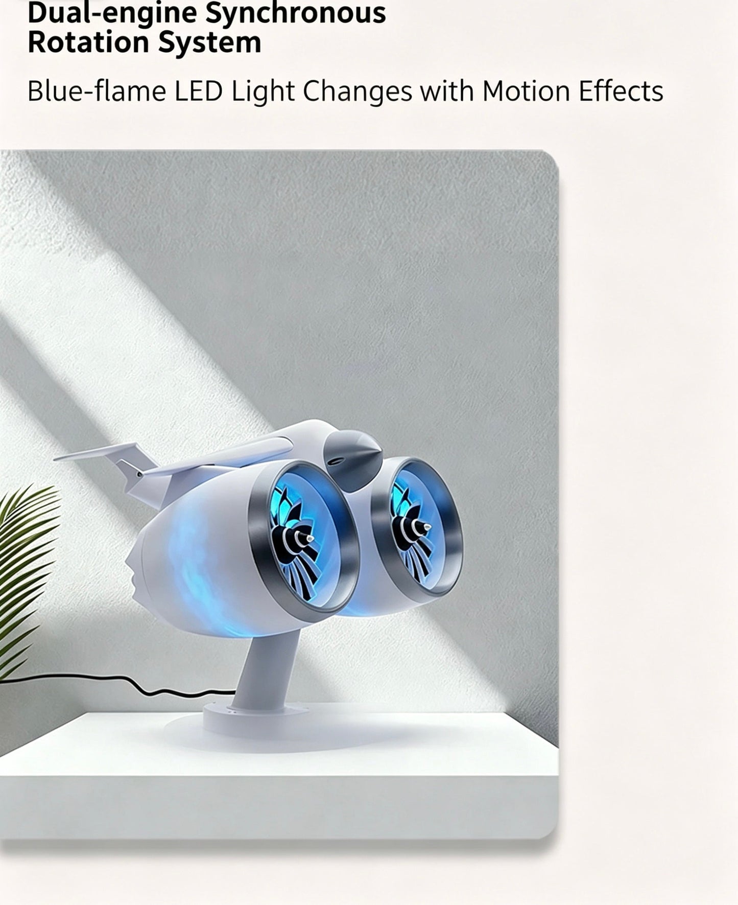Airplane Model 2-in-1 Mini Humidifier and Spray Fan