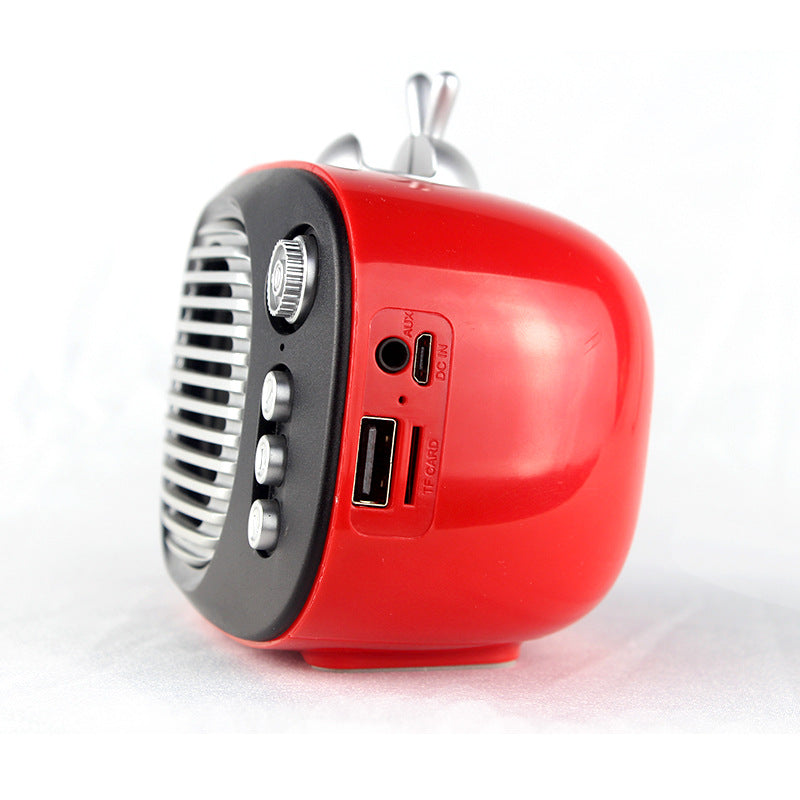 Mini Retro TV Bluetooth Speaker - Vintage Portable Wireless Audio