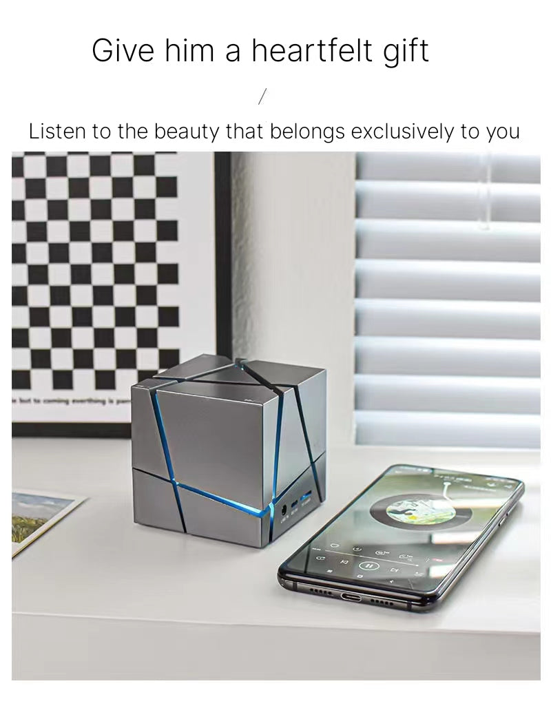 Rubik's Cube Bluetooth Speaker with German Audio Chip - Premium Sound