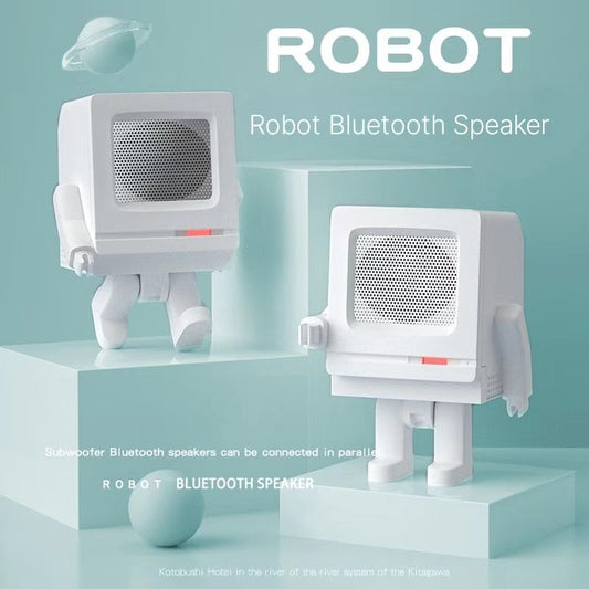 Mini Robot Bluetooth Speaker - Portable HiFi Wireless Subwoofer