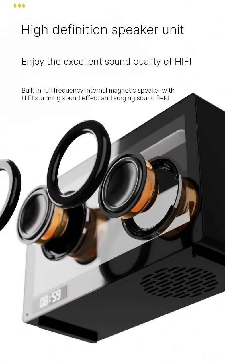 2024 Transparent Bluetooth Speaker - Wireless Sound System with Atmosphere Lights