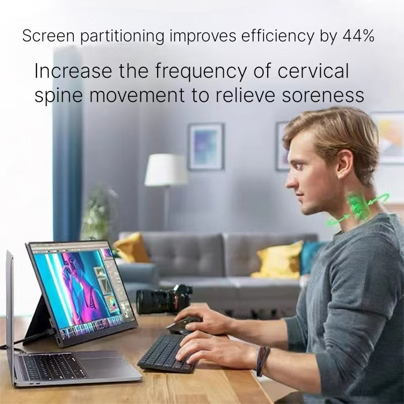 144Hz Portable Monitor 4K - Secondary Screen for Gaming & Streaming
