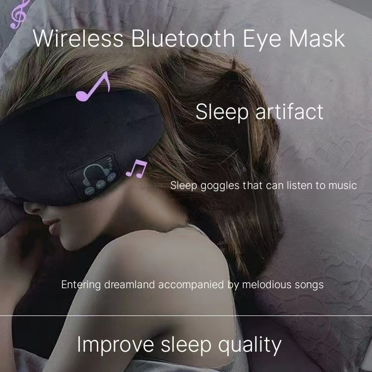 Bluetooth Sleep Eye Mask - Wireless Charging Music Headphones for Travel