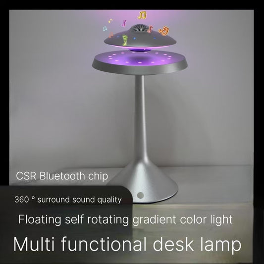 Levitating Bluetooth Speaker - Floating Black Technology with Colorful Lights