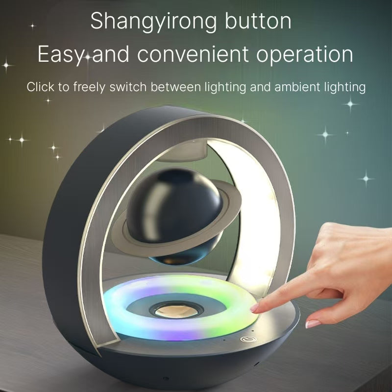 Magnetic Levitation Bluetooth Speaker - Premium Black Technology Gift