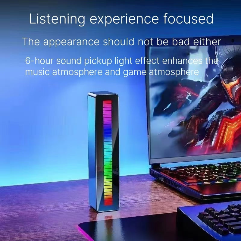 Voice Control Rhythm Bluetooth Speaker - Colorful Lighting Heavy Bass