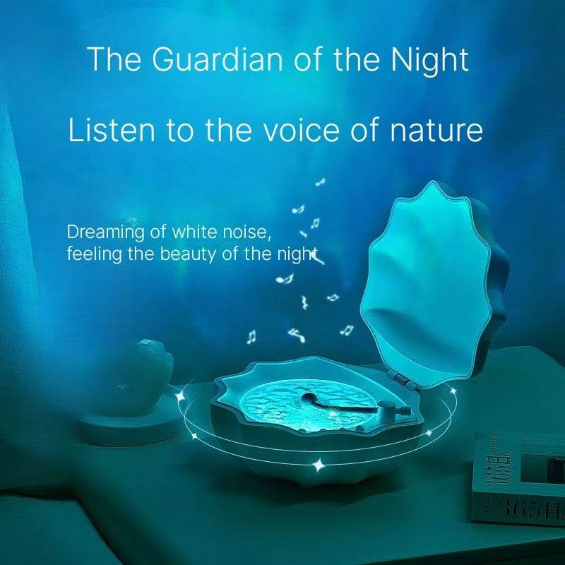 Shell Bluetooth Speaker - Ambient Light Projection High-End Gift
