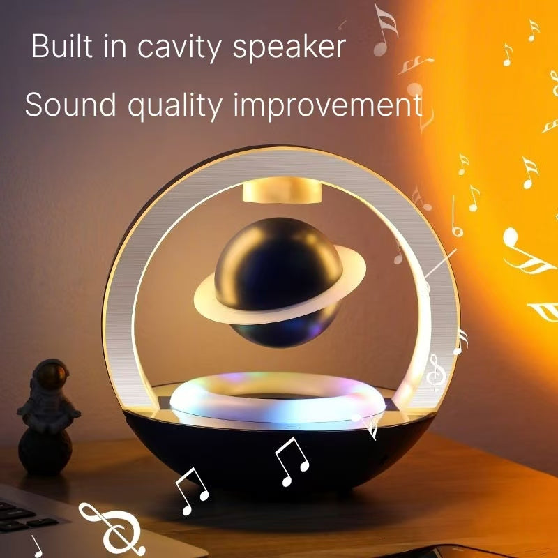 Magnetic Levitation Bluetooth Speaker - Premium Black Technology Gift