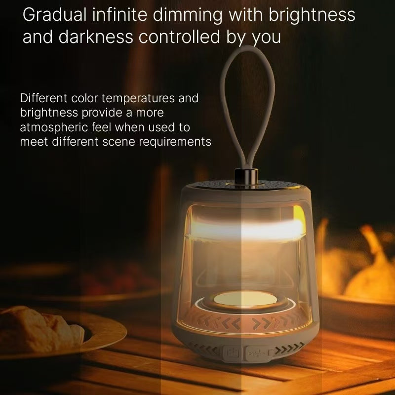 Outdoor Camping Bluetooth Speaker Light - Ultra Long Battery Tent Lantern