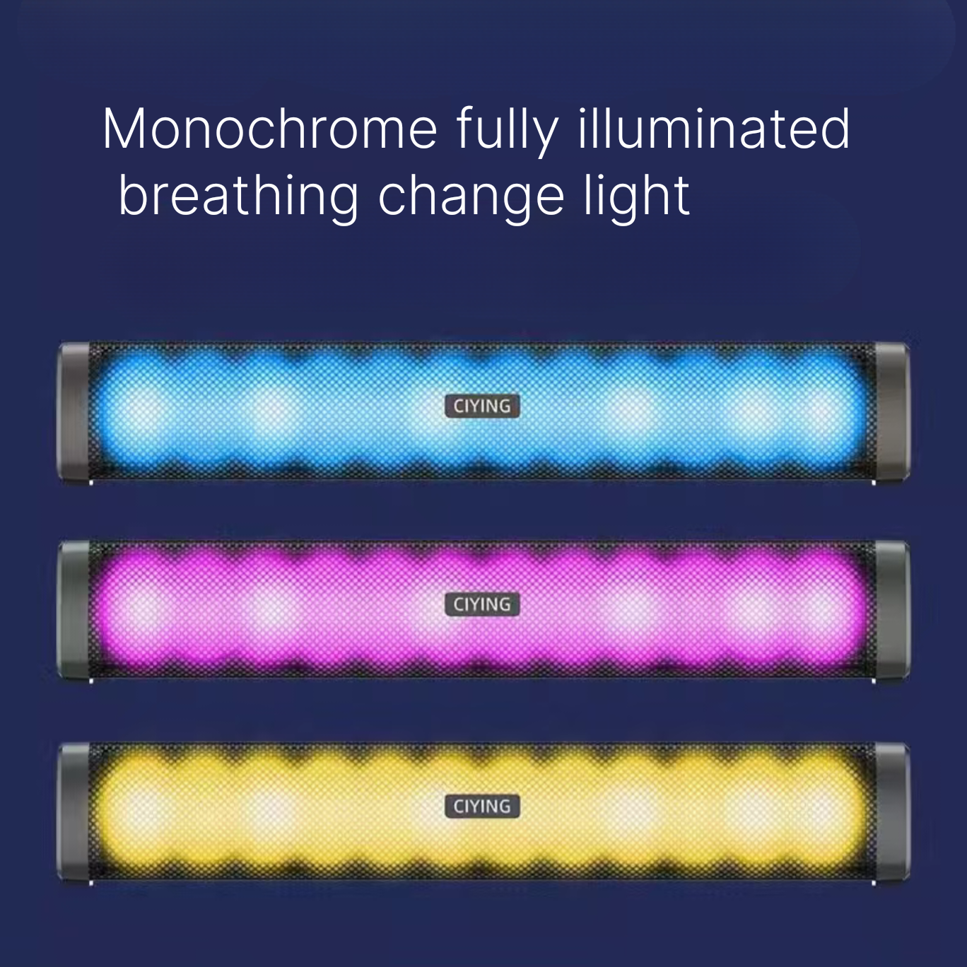 RGB Voice Control Ambient Light Bluetooth Speaker - Music Rhythm Gaming Light