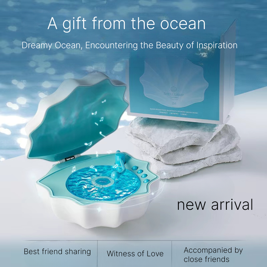 Shell Bluetooth Speaker - Ambient Light Projection High-End Gift