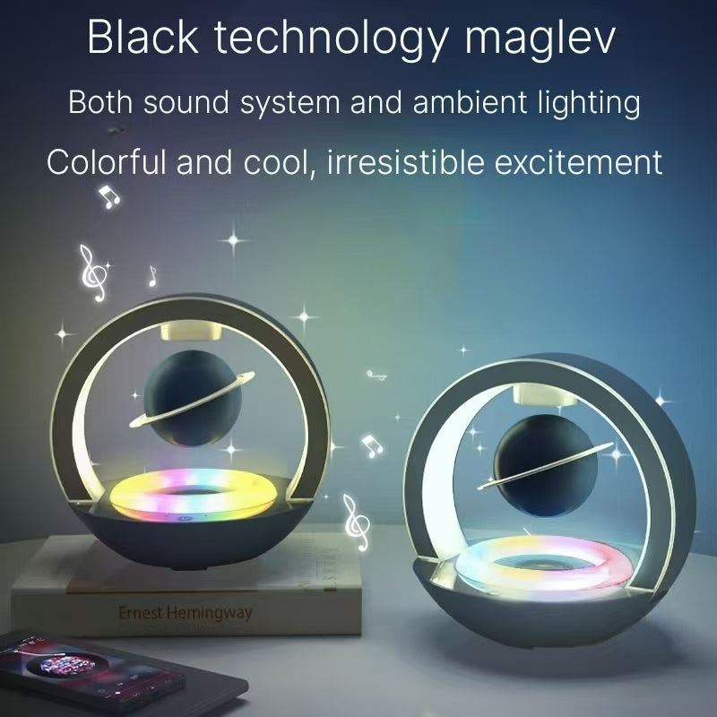 Magnetic Levitation Bluetooth Speaker - Premium Black Technology Gift