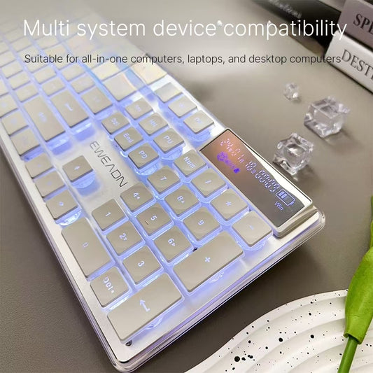 Wireless Bluetooth Mechanical Keyboard - Silent Backlit Tactile Gaming Keyboard