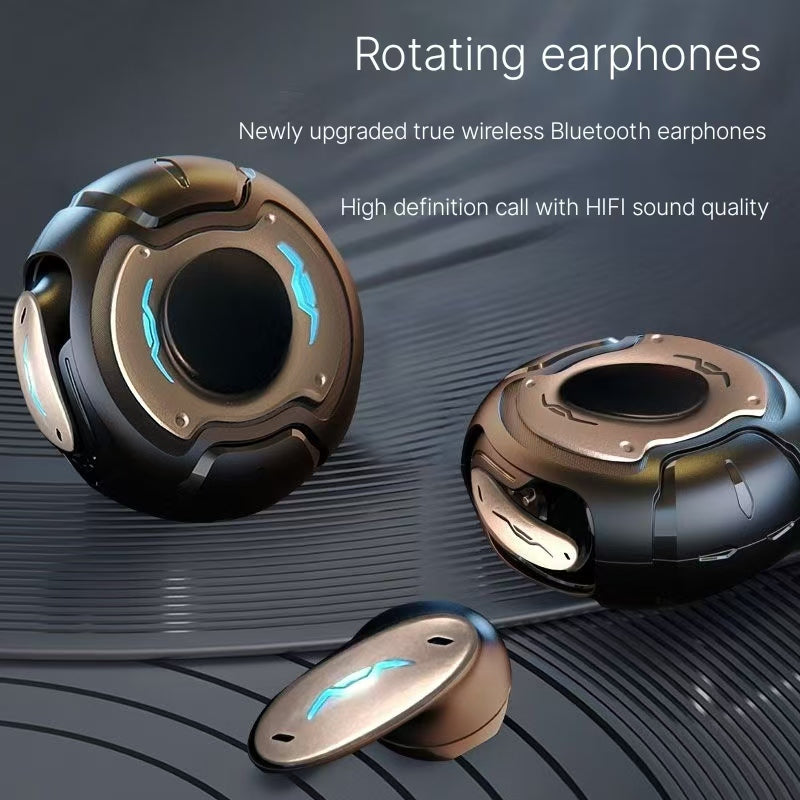 Glowing Fingertip Gyroscope Bluetooth Earphones - Ultra Long Battery Life