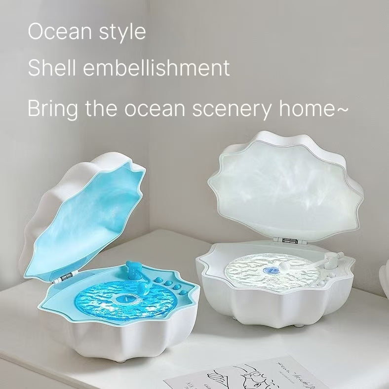 Shell Bluetooth Speaker - Ambient Light Projection High-End Gift