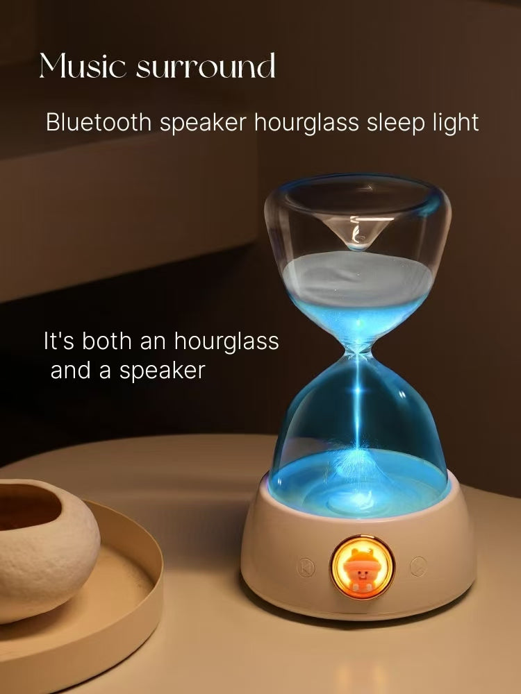 Romantic Hourglass Lamp Bluetooth Speaker - Luxury Gift for Girls