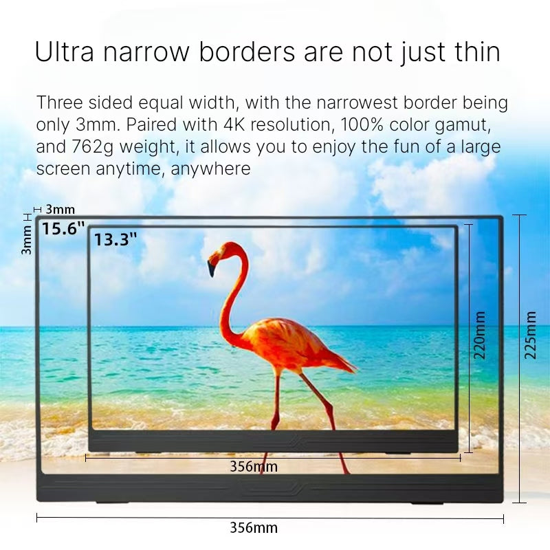 144Hz Portable Monitor 4K - Secondary Screen for Gaming & Streaming