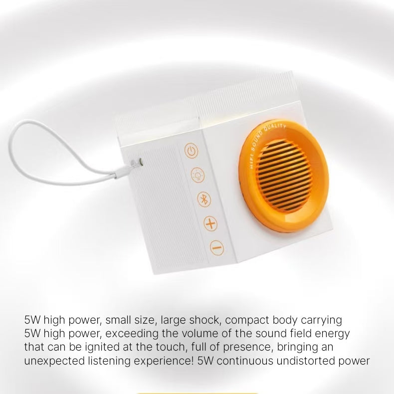 Crystal Stone Aromatherapy Bluetooth Speaker with Night Light - 3-in-1 Wellness Device