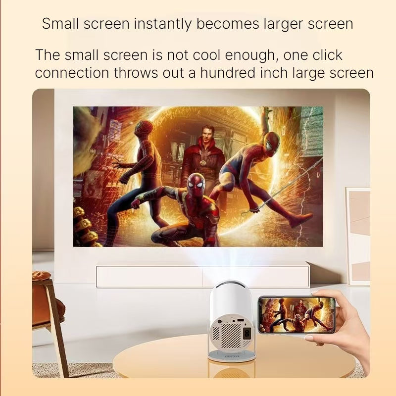 4K Ultra HD 5G PTZ Projector - Smart Home Theater for Bedroom & Dorm
