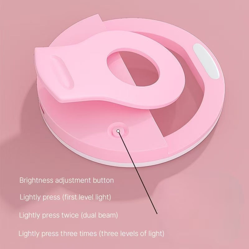 Mobile Fill Light - Adjustable Clip-On Beauty Light for Live Streaming