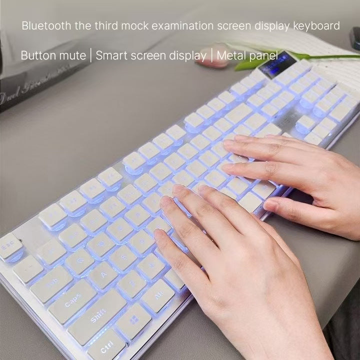 Wireless Bluetooth Mechanical Keyboard - Silent Backlit Tactile Gaming Keyboard