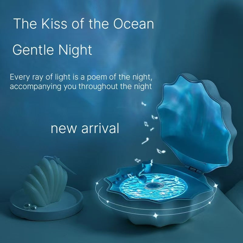 Shell Bluetooth Speaker - Ambient Light Projection High-End Gift