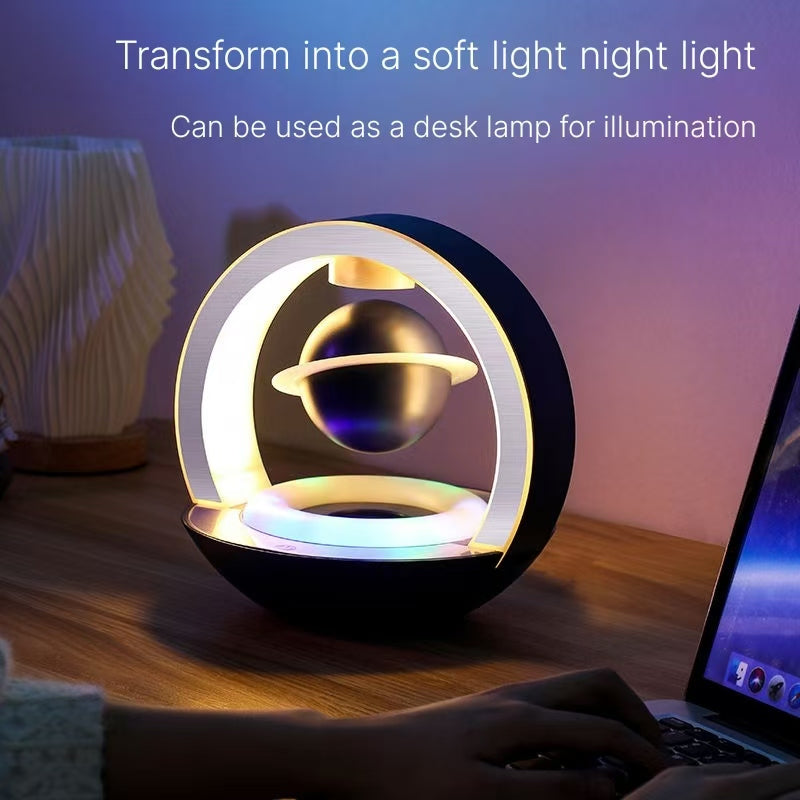 Magnetic Levitation Bluetooth Speaker - Premium Black Technology Gift