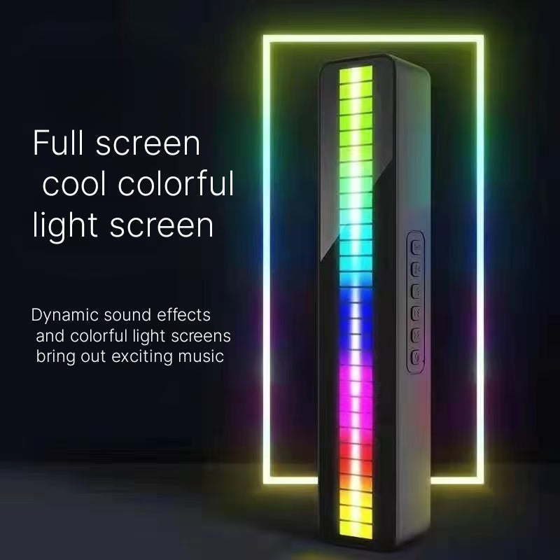 Voice Control Rhythm Bluetooth Speaker - Colorful Lighting Heavy Bass